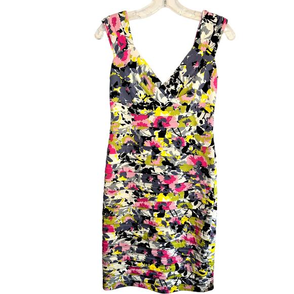 London Times 6P 6 P Floral Women's Sleeveless Sun Dress Petite Size Small S PS - Picture 2 of 6